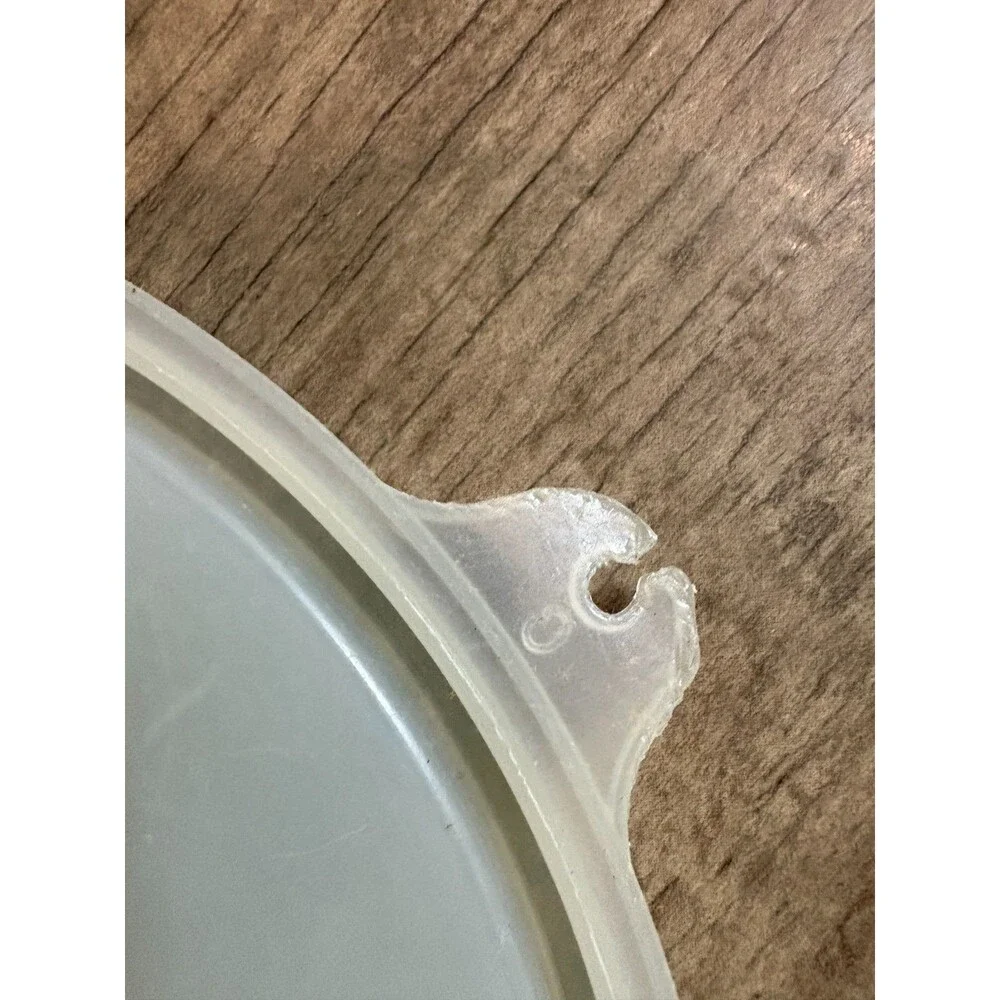 Vintage Tupperware Replacement Round Lid Cover Tab Sheer 227-22, 6